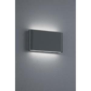 Italia applique thames ii da esterno led bi-emissione 4,5w luce calda 3000k in pressofusione di alluminio colore antracite 227660242