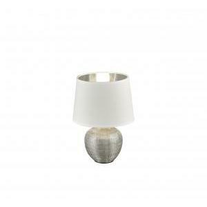 Italia luxor lampada da tavolo 40w attacco piccolo e14 colore argento in ceramica r50621089