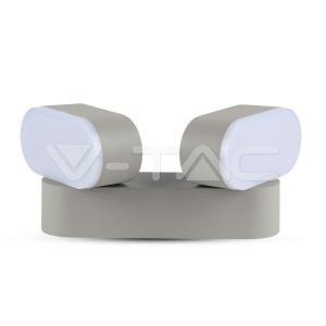 Lampada da parete led  12w 3000k grigio vt-814 - 8294