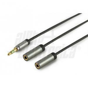 Cavo audio stereo 3,5mm m/f 0,2mt 11-3-004/1gr