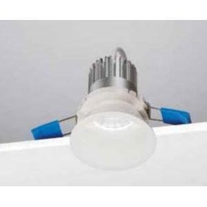 Incasso led tondo per controsoffitto 9,5w luce calda 3000k colore bianco d1r/55/3k/w