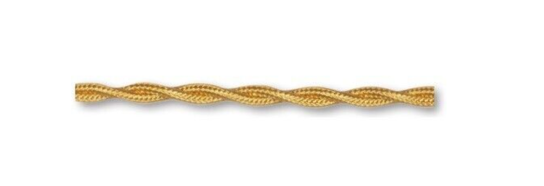 Cavo a treccia Gambarelli 2x0.5mm2 da 5m oro - 10501/B5 01