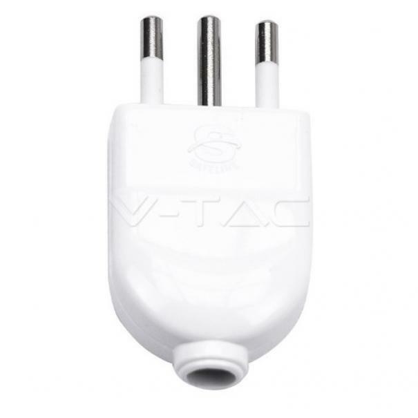 Spina 2P+T 10A V-tac  Colore Bianco - 8717 01