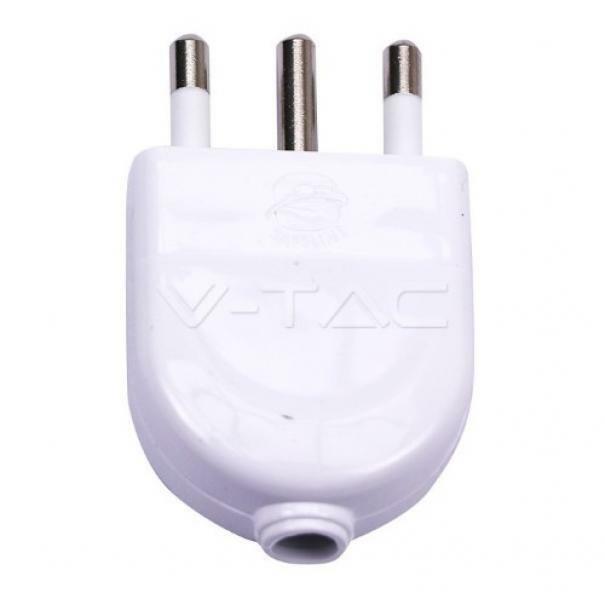 Spina 2P+T 16A V-tac Colore Bianco - 8718 01