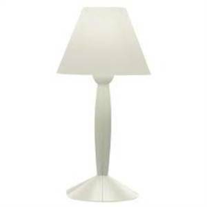 Lampada da tavolo miss sissi bianca 1x60w e14 f6250009