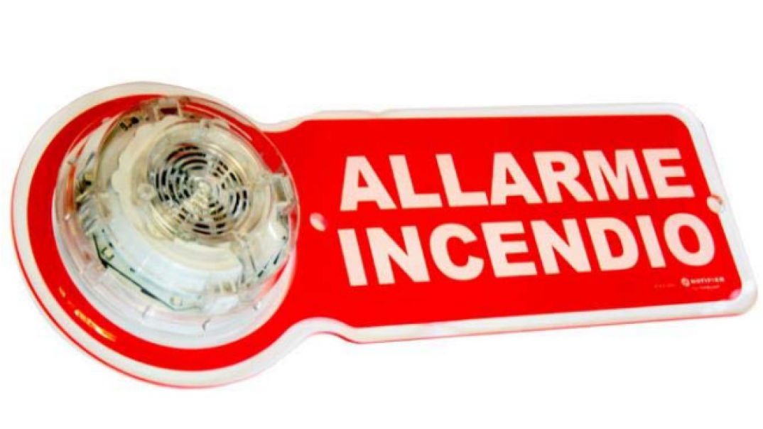 Cartello allarme incendio Notifier Plex-Vad 41x16x0,5cm 5pz - PLEX-VAD 02