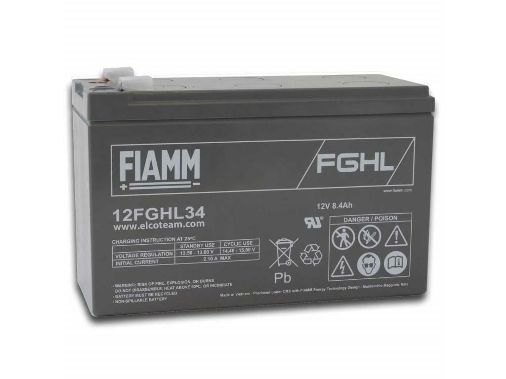 Batteria al Piombo Fiamm 12V 8.4AH 12FGHL34 01