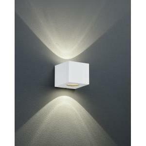 Italia applique led cordoba da esterno 2w luce calda 3000k biemissione in plastica colore bianco opaco r28222631