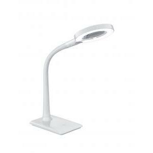 Italia lampada da tavolo led lupo luce calda 3500k con lente d'ingrandimento ed interruttore touch colore bianco 527290101