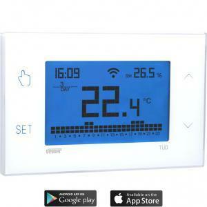 Tuo cronotermostato wifi touch da parete con programmazione settimanale colore bianco ve772000