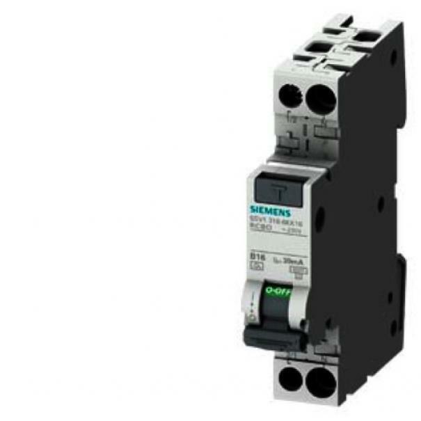 siemens siemens interruttore mtd 16a 1 modulo 1+n 6ka 30ma ac 5sv13161kk16 - foto 1