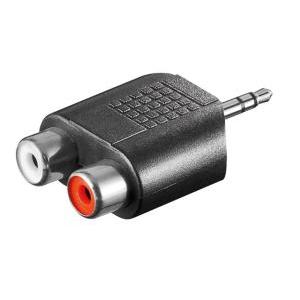 Adattatore ic intracom audio 3,5mm maschio a 2 rca stereo femmina - 116049