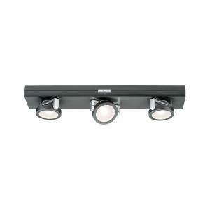 Spot led orientabile da armadio 3x0,2w luce calda 3000k a batteria dimmerabile con interruttore 70636