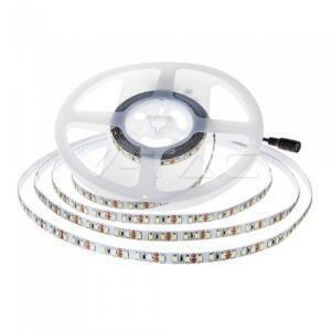 5 metri striscia led chip samsung 12v luce fredda 6000k per interno ip20 vt-5-120 325