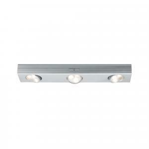 Jigle lampada led da armadio 3x0,18w luce calda 3000k a batteria dimmerabile colore cromato opaco 70635