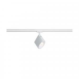 Stelo spot led 6,5w dimmerabile luce calda 3000k colore bianco opaco per sistema binario nanorail 94983