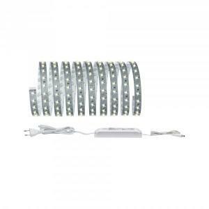 Kit base con 3mt di striscia led 20w 230/24v luce calda 2700k dimmerabile in metallo colore argento 70579