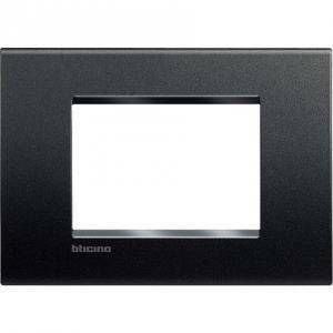 Livinglight placca 3 moduli quadra colore  antracite lna4803ar