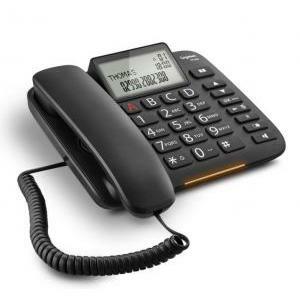 Siemens telefono con filo tasti grandi nero dl380black