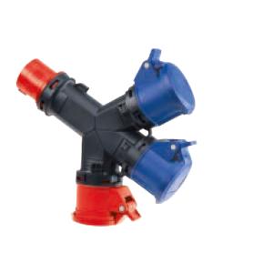 Moltiplicatore rosi 3 uscite con spina 16a 5p ip54 - 1001860