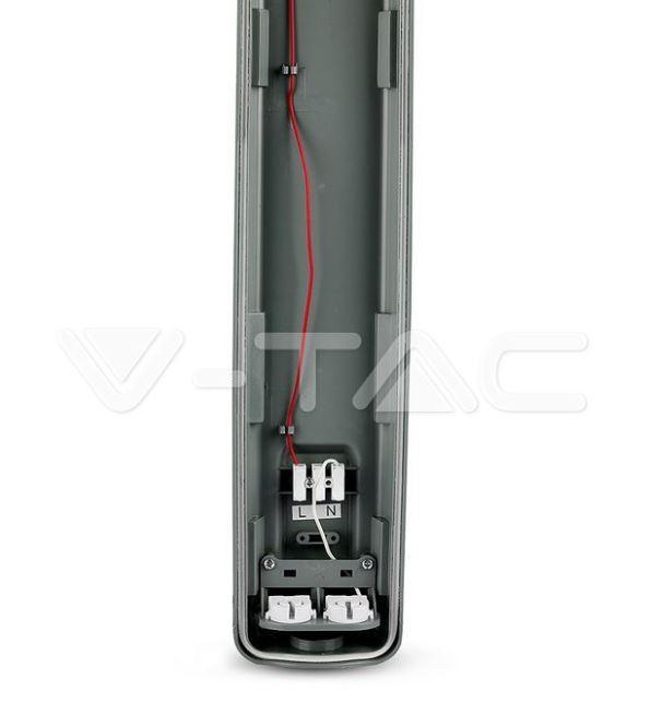 v-tac plafoniera led impermeabile v-tac 6399 vt-12023 - 2x18w 6400k - foto 2