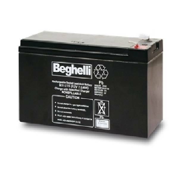 beghelli beghelli batteria al piombo 12v 12ah 8806 - foto 1