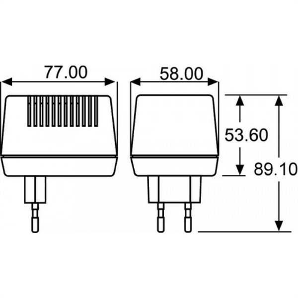 alpha elettronica alpha elettronica alimentatore lineare 11,2w uscita regolabile 9-24vac 600ma be30050 - foto 2