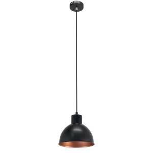 Sospensione vintage colore nera/rame attacco e27 60w 49238