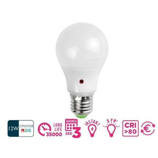 marino cristal marino cristal lampadina led con sensore crepuscolare 11w attacco e27 luce calda 21200 - foto 1