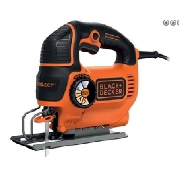 black & decker black & decker seghetto alternativo autoselect 550w ad azione pendolare ks801se-qs - foto 1