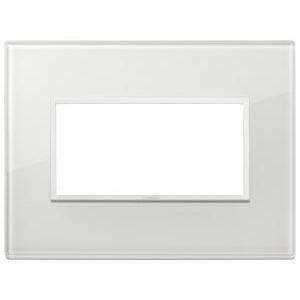 Eikon evo placca 4 moduli cristallo colore bianco totale diamante 21654.87