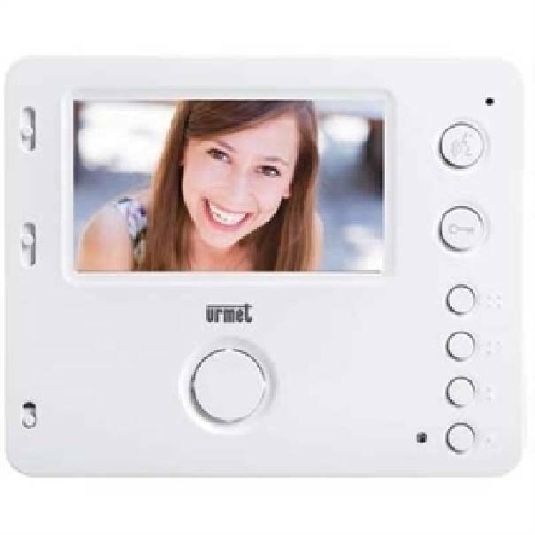 urmet monitor 4,3'' vivavoce 2voice colore bianco 1750/6 - foto 1