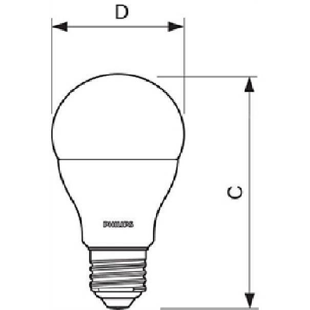 philips philips lampadina led 10w attacco e27 luce naturale core75840 - foto 2