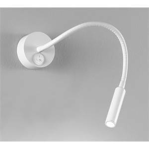 Applique flex in metallo colore bianco 3w led 6114b