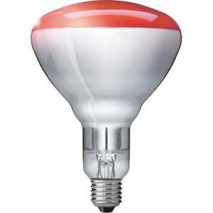 Lampada incandescente a infrarossi 150w e27 luce rossa ir150rh