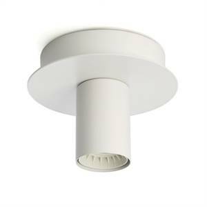 Plafoniera soffitto/parete in metallo e27 60w colore bianco 6248b