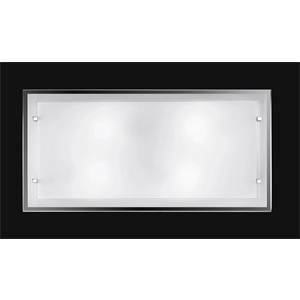 Plafoniera in vetro colore bianco attacco e27 4x40w 5747b