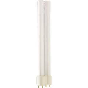 Lampada fluorescente compatta 4pin 2g11 18w luce calda pl1883