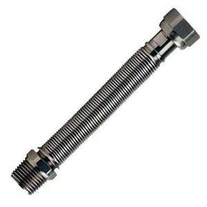 Attacchino flessibile inox estensibile da 200 a 410 mm 1/2'' h0201 b200mf