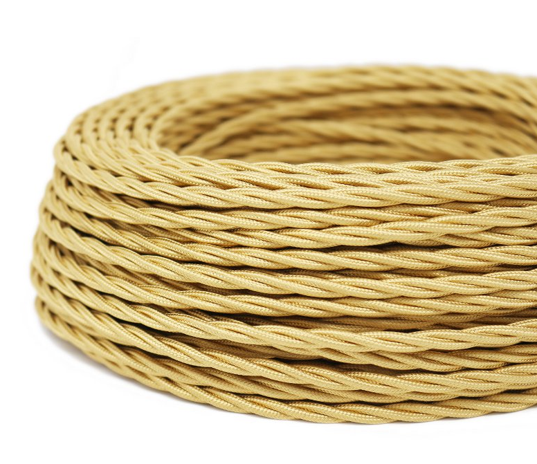 Cavo a treccia Electraline 3x1.5 da 25m oro - 10510/B25 01