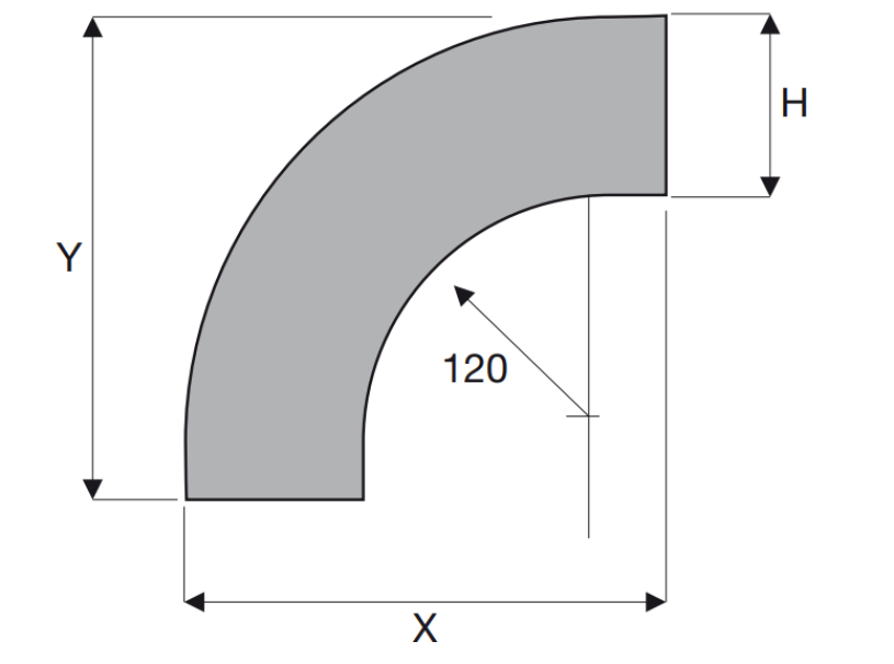 Curva in discesa Sati CD 90 80x230x230mm acciaio zincato - 1041651 02