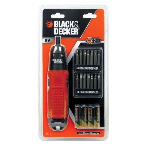 black & decker black & decker svitavvita a batterie alkaline con 14 inserti a7073-xj - foto 1